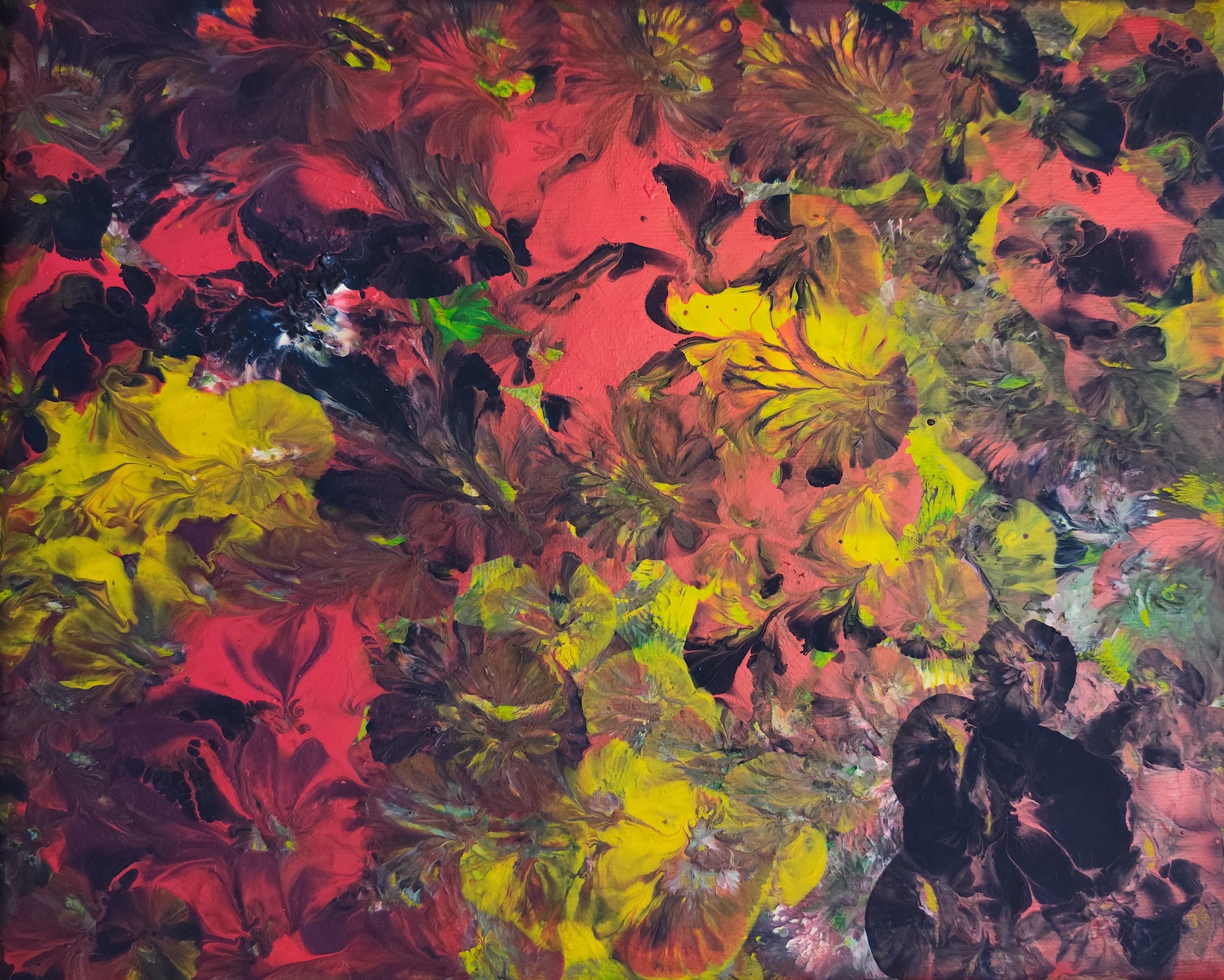 Fluid art
Gieten met acrylverf